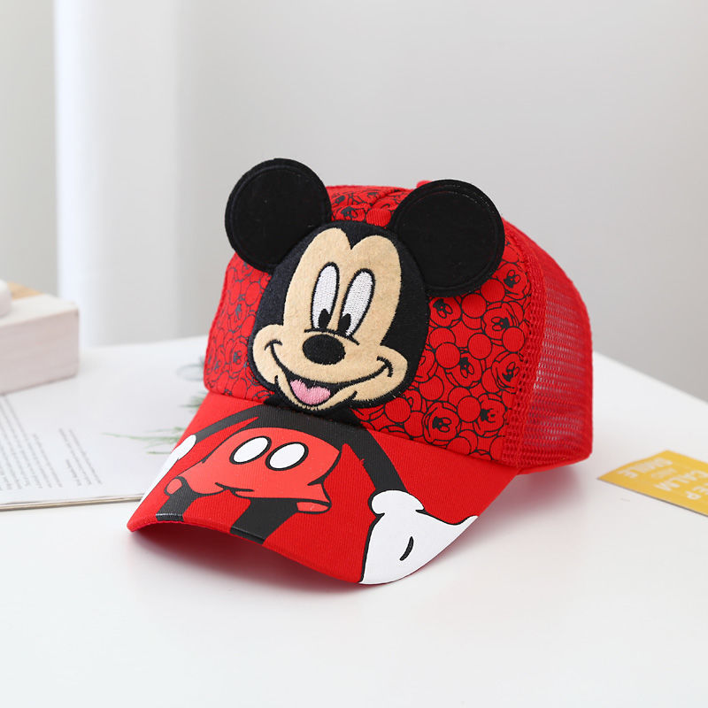 Disney Mickey 2024 New Children's Hat Luxury Brand Fashion Trend Boys Sun Hat Cartoon Adjustable Boys and Girls Baseball Caps