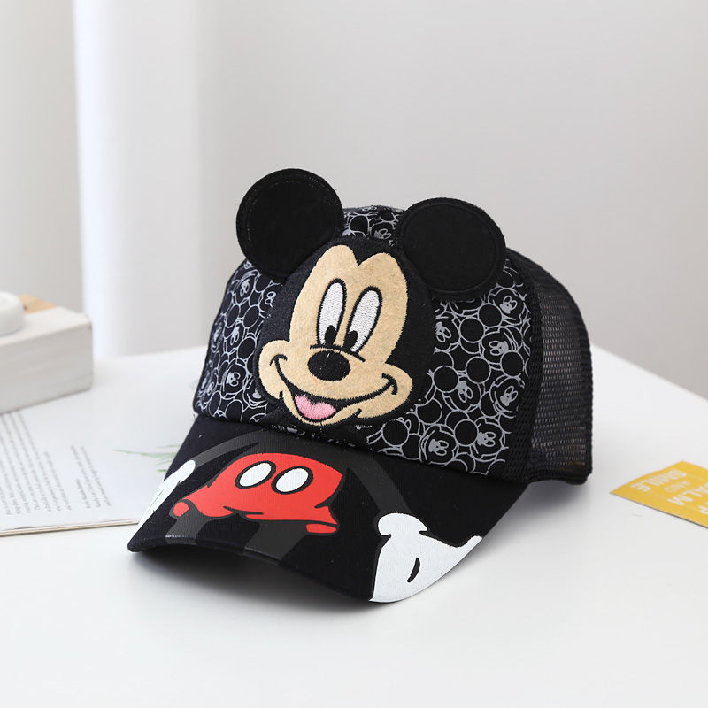 Disney Mickey 2024 New Children's Hat Luxury Brand Fashion Trend Boys Sun Hat Cartoon Adjustable Boys and Girls Baseball Caps