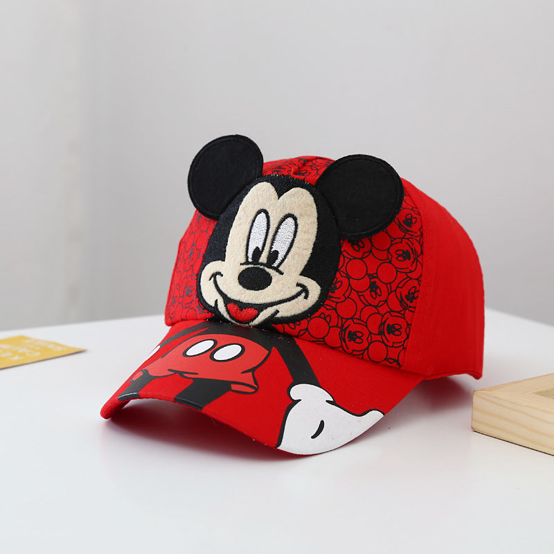 Disney Mickey 2024 New Children's Hat Luxury Brand Fashion Trend Boys Sun Hat Cartoon Adjustable Boys and Girls Baseball Caps