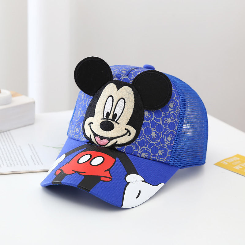 Disney Mickey 2024 New Children's Hat Luxury Brand Fashion Trend Boys Sun Hat Cartoon Adjustable Boys and Girls Baseball Caps