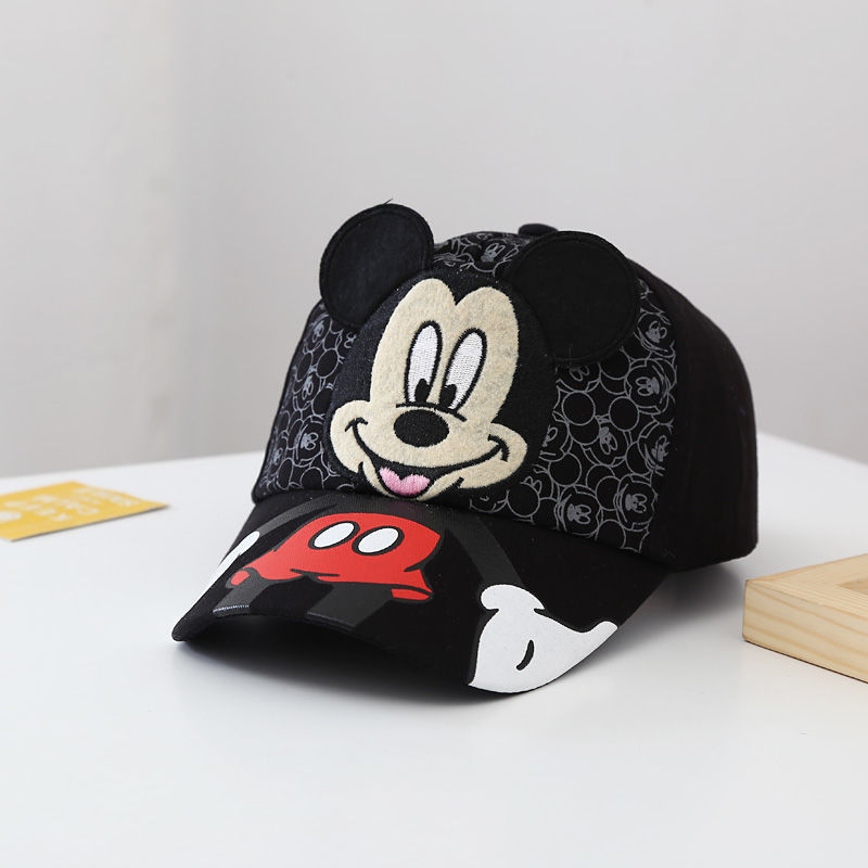 Disney Mickey 2024 New Children's Hat Luxury Brand Fashion Trend Boys Sun Hat Cartoon Adjustable Boys and Girls Baseball Caps