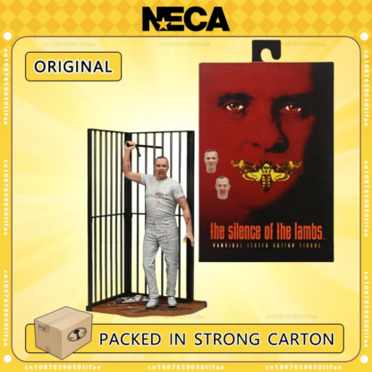 Neca Toys The Silence Of The Lambs Action Figure Dr. Hannibal Lecter (Prison Escape) 7″ Decoration Gift Original Doll Collection