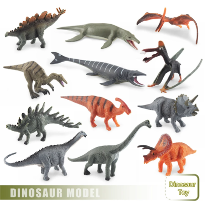 12Pcs/Set Dinosaur Toy Simulation Animal Jurassic World Cute Mini Dinosaur Model Educational Figurine Dinosaurs For Children Toy - Image 5