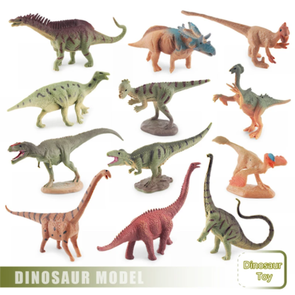 12Pcs/Set Dinosaur Toy Simulation Animal Jurassic World Cute Mini Dinosaur Model Educational Figurine Dinosaurs For Children Toy - Image 4