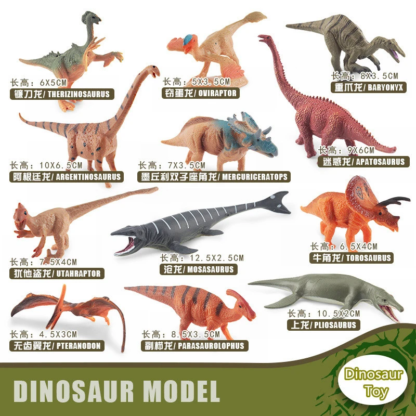 12Pcs/Set Dinosaur Toy Simulation Animal Jurassic World Cute Mini Dinosaur Model Educational Figurine Dinosaurs For Children Toy - Image 6