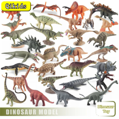 12Pcs/Set Dinosaur Toy Simulation Animal Jurassic World Cute Mini Dinosaur Model Educational Figurine Dinosaurs For Children Toy