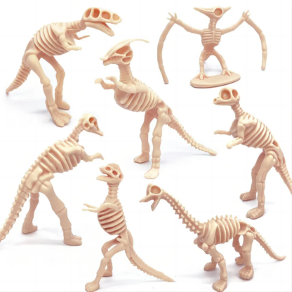 12pcs/set Dinosaur skeleton model Toys Fossil Skeleton Simulation Model Set Mini Action Figure for Children Birthday Gifts