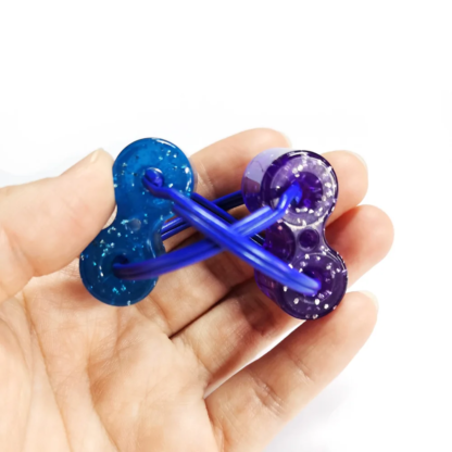 2 Pcs Decompression Chain Fidget Finger Spinner Sensory Toy Fun Keychain Give Children Best Enlightenment Birthday Gift - Image 5