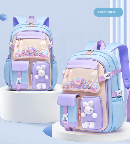 2023 Primary School Girls' Schoolbag Kawaii Lightweight Children's Bag Waterproof Bags Colorful Travel Backpack Mochilas Gifts - Image 4