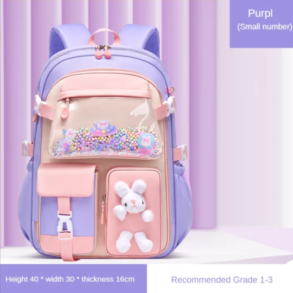 2023 Primary School Girls' Schoolbag Kawaii Lightweight Children's Bag Waterproof Bags Colorful Travel Backpack Mochilas Gifts - Image 3