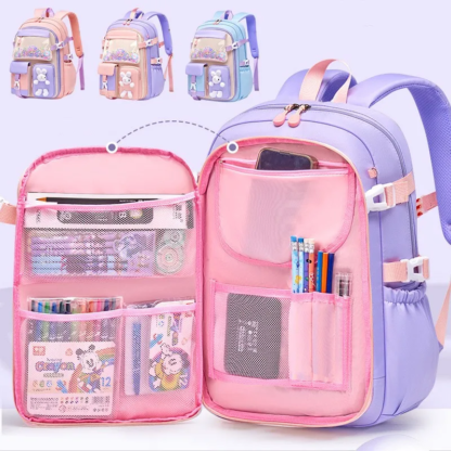 2023 Primary School Girls' Schoolbag Kawaii Lightweight Children's Bag Waterproof Bags Colorful Travel Backpack Mochilas Gifts - Image 2