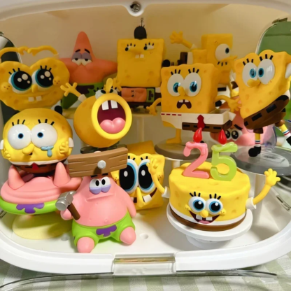 2024 New Action Figures Spongebobs Squarepants Anime Figures Funny Series Figurine Cute Desktop Decoration Festivals Toys Gifts - Image 3