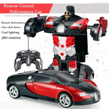 2IN1 Electric RC Car Transformation Robots One-key Deformation Car Outdoor Remote Control Sports Car Model Children Boys Toys - Image 4