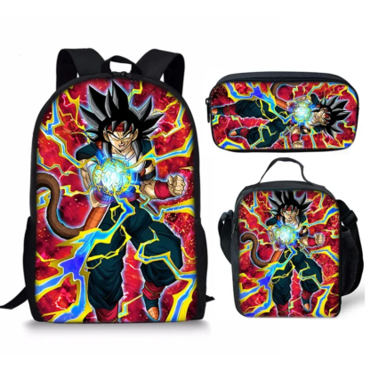 3pcs/set 17inch Anime Dragon Ball Z Children School Bags Orthopedic Backpack Kids School Boys Girls Mochila Infantil Catoon Bags - Image 6