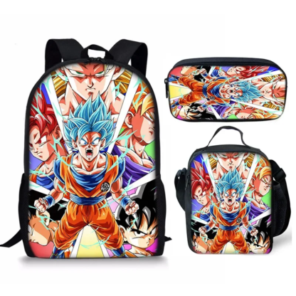 3pcs/set 17inch Anime Dragon Ball Z Children School Bags Orthopedic Backpack Kids School Boys Girls Mochila Infantil Catoon Bags - Image 4