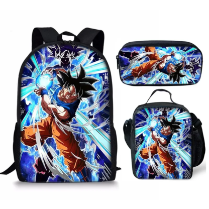 3pcs/set 17inch Anime Dragon Ball Z Children School Bags Orthopedic Backpack Kids School Boys Girls Mochila Infantil Catoon Bags - Image 3