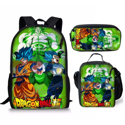 3pcs/set 17inch Anime Dragon Ball Z Children School Bags Orthopedic Backpack Kids School Boys Girls Mochila Infantil Catoon Bags - Image 2