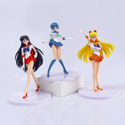 5pcs-Set Sailor Moon Anime Figure Mizuno Ami Tsukino Usagi Hino Rei Aino Minako Action Figure Model Kawaii Doll toys Gift - Image 5