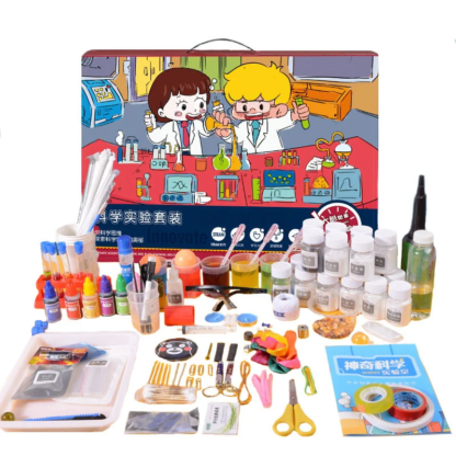 60/108/158pcs Kids DIY Science Experiments Set With Lab Coat Handmade Scientist Costume For Children Kids Role Play Game Toys - Image 2