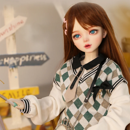 60cm BJD Doll 1/3 Mjd Toy for Girl Designer makeup Rotatable Two colored eyes The doll has good body mass Gifts for children - Image 2