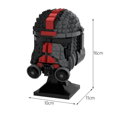 638PCS/694PCS MOC Classic Movie Space War Helmet Building Blocks Assembly Bust Model MOC-80184 Bricks Toy Holiday Gift - Image 3