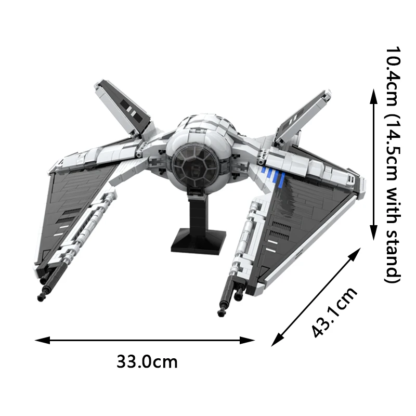 875 Pcs Mocs Sets Star Movie Spaceship Bricks Imperia TIE Stingray (TIE/sr) Starfighter Kits Model Builidng Blocks Fighter Toys - Image 6