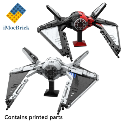 875 Pcs Mocs Sets Star Movie Spaceship Bricks Imperia TIE Stingray (TIE/sr) Starfighter Kits Model Builidng Blocks Fighter Toys