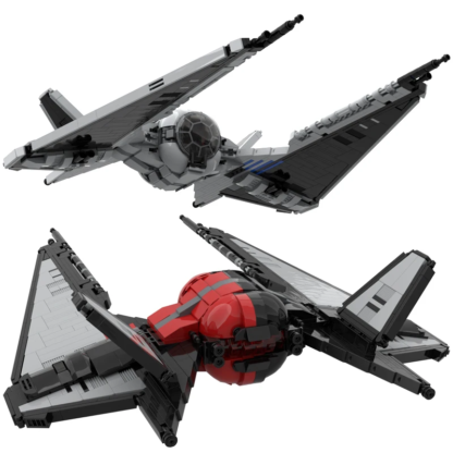 875 Pcs Mocs Sets Star Movie Spaceship Bricks Imperia TIE Stingray (TIE/sr) Starfighter Kits Model Builidng Blocks Fighter Toys - Image 5