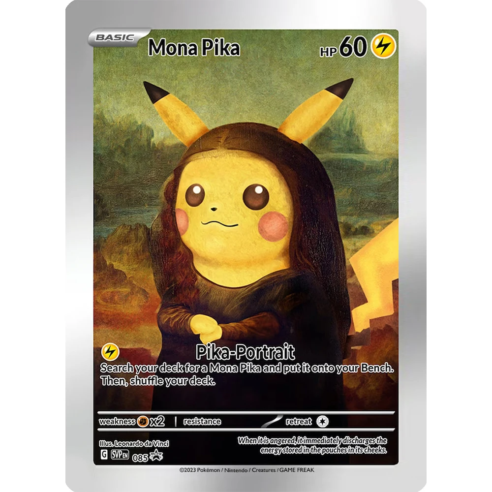 18pcs Van Gogh Pikachu Pokemon Collection Cards DIY Charizard Mewtwo Collection Card Anime Self Made Squirtle Cards Gift Toys