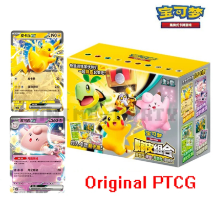 Original Pokemon Trading PTCG Cards Chinese Pikachu Clefable Hi Combination Collected 151 Family Special Combination Kid Gift