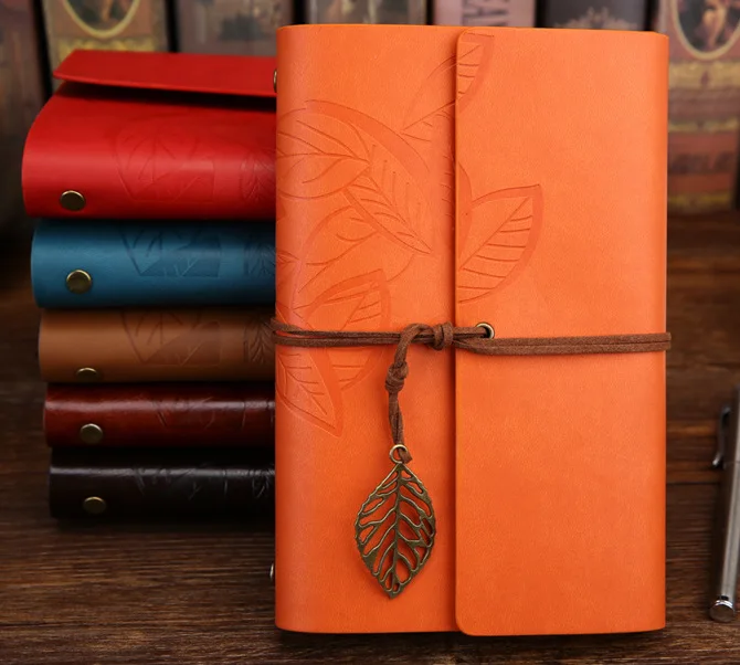 A6 Writing Journals Notebooks Vintage Refillable PU Leather Notebook Personal Travel Diary Gifts for Women Men Girl Boy