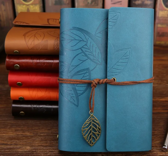 A6 Writing Journals Notebooks Vintage Refillable PU Leather Notebook Personal Travel Diary Gifts for Women Men Girl Boy