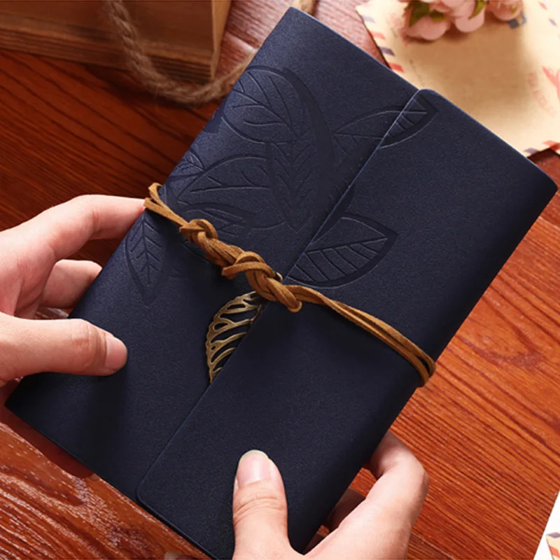 A6 Writing Journals Notebooks Vintage Refillable PU Leather Notebook Personal Travel Diary Gifts for Women Men Girl Boy