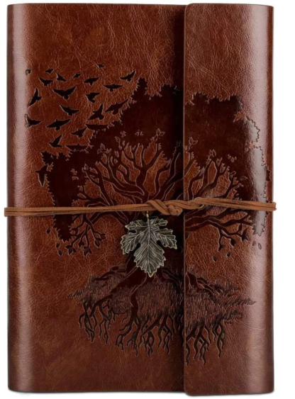 A6 Writing Journals Notebooks Vintage Refillable PU Leather Notebook Personal Travel Diary Gifts for Women Men Girl Boy