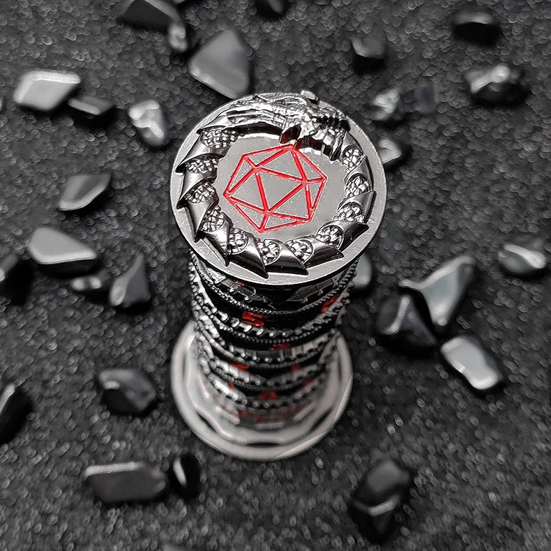 7-in-1 Mechanical Spinning Roulette DND Dice Towers Compass for RPG Role Playing COC Group Cthulhu Multifunctional Game Prop