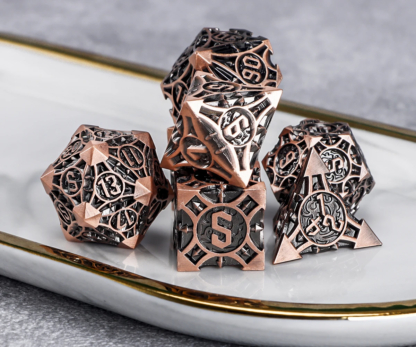 Metal Dice, Metal DND Dice Set for Board Game, DND Dice, Polyhedral Metal Dice, RPG Dice, Dungeons and Dragons - Image 2