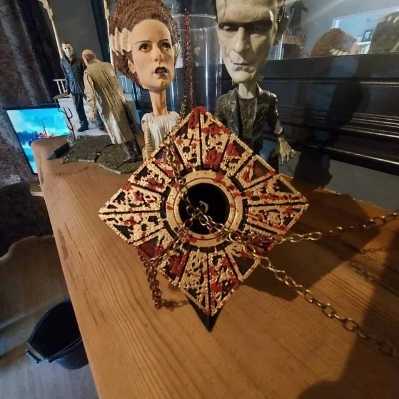 Hellraiser Puzzle Cube Figure The Lament Configuration and Lemarchand Statues Lock Hellraiser House Decoration Table Accessories