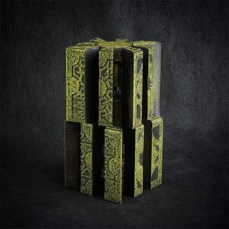 Hellraiser Puzzle Cube Figure The Lament Configuration and Lemarchand Statues Lock Hellraiser House Decoration Table Accessories