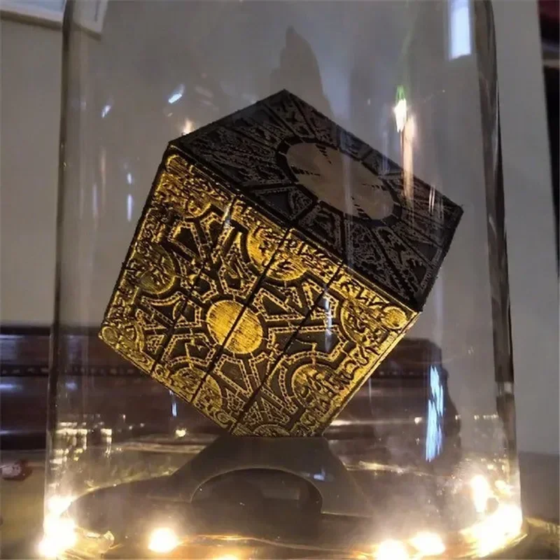 Hellraiser Puzzle Cube Figure The Lament Configuration and Lemarchand Statues Lock Hellraiser House Decoration Table Accessories