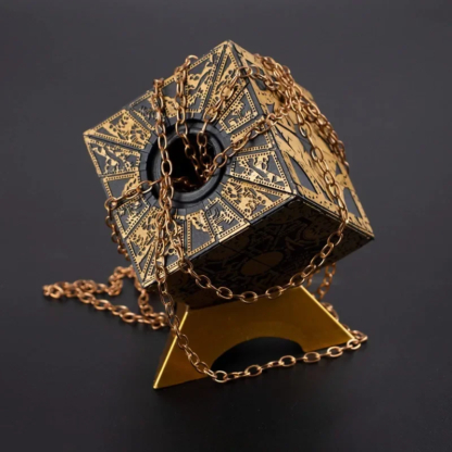 Hellraiser Cube Puzzle Box Lock Movie The Lament Configuration and Lemarchand Moveable Cube Table Accessories Halloween Props