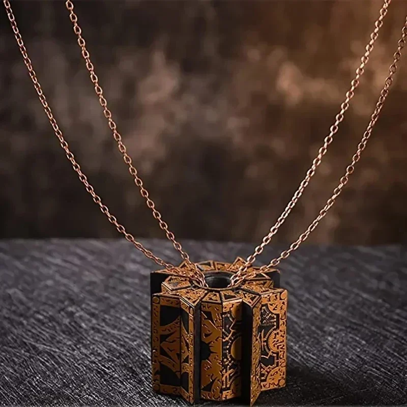 Hellraiser Cube Puzzle Box Lock Movie The Lament Configuration and Lemarchand Moveable Cube Table Accessories Halloween Props