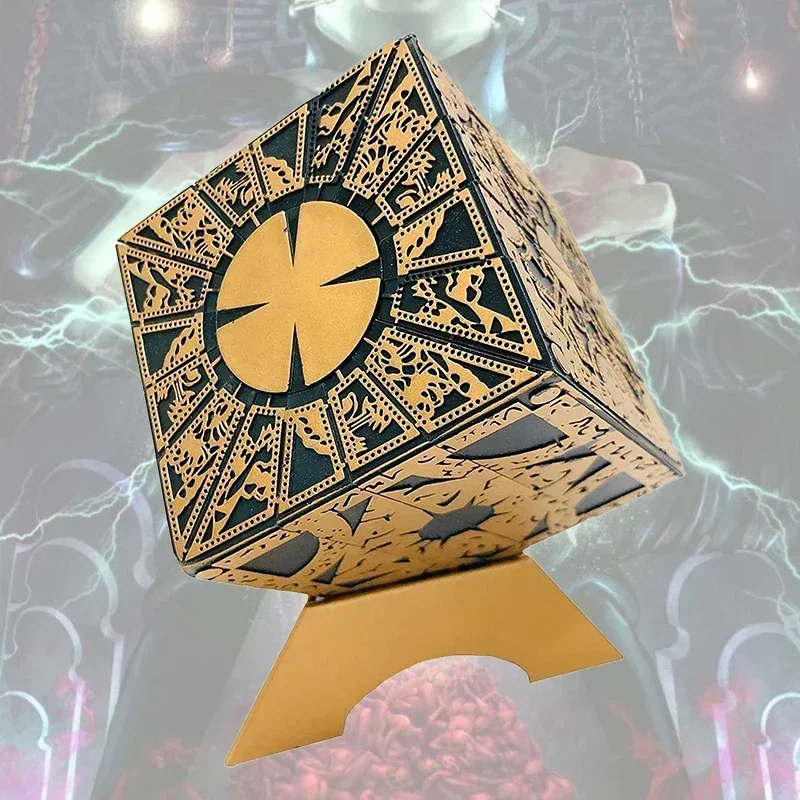 Hellraiser Cube Puzzle Box Lock Movie The Lament Configuration and Lemarchand Moveable Cube Table Accessories Halloween Props