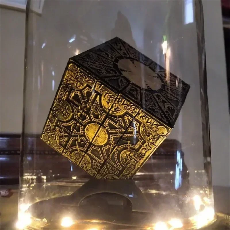 Hellraiser Cube Puzzle Box Lock Movie The Lament Configuration and Lemarchand Moveable Cube Table Accessories Halloween Props