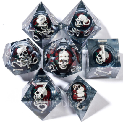 Cats Dice RPG Resin Dice Set Movable core DND Dice set Polyhedral Role Playing Dice Resin Sharp Edge dice Halloween Xmas Gifts - Image 6