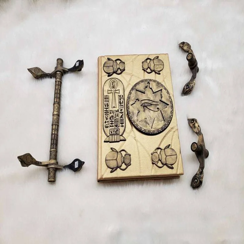 Key of Hamunaptra The Mummy Prop Book of The Dead Book of The Living Easter Gift Easter Can Be Opened Book Box Home Decorations