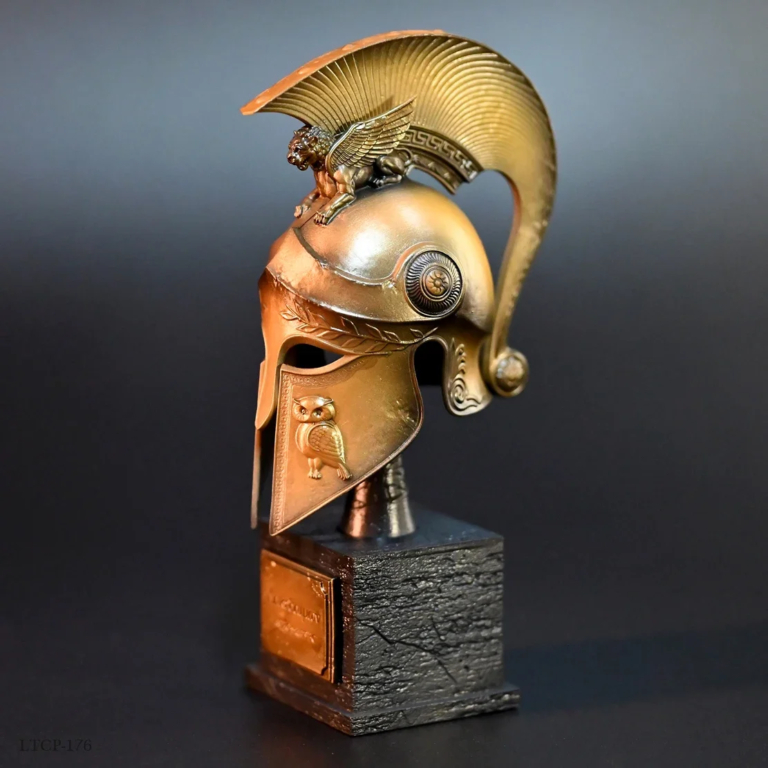 120MM Home decoration craft ancient European helmet finished home decoration model LTCP-176