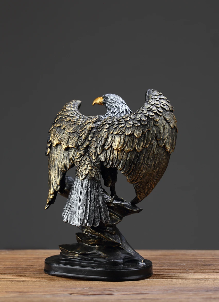 Eagle Statue Resin Ornament, Home Decor Office Decor Statue, Symbol of Wealth Freedom Power, Birthday Holiday Gift