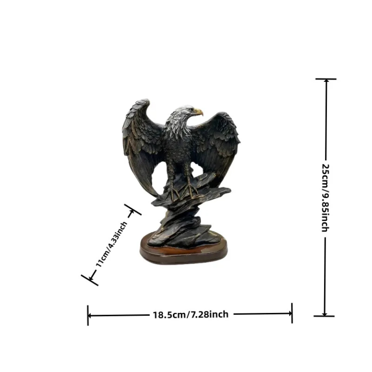 Eagle Statue Resin Ornament, Home Decor Office Decor Statue, Symbol of Wealth Freedom Power, Birthday Holiday Gift - Image 4