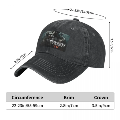 Call Of Duty Baseball Cap For Men Cotton Hats Adjustable Hat Fashion Casual Cap Truck Driver Hat - Image 6