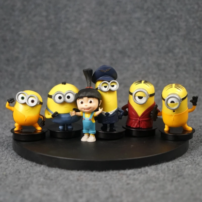 Cartoon Despicable Mes Agnes Gru Miniones Dave Stuart Action Figures Model Toys Cute Yellow Doll Desktop Ornaments Children Gift